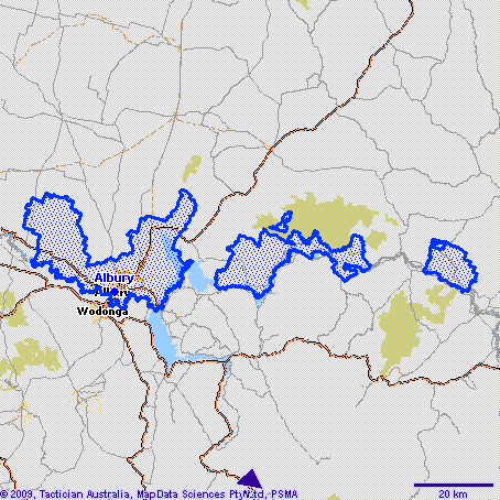 Albury Map